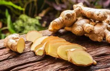 Ginger is one of the ingredients in fire cider