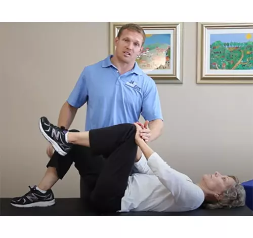 Isometric core strengthening exercise for seniors