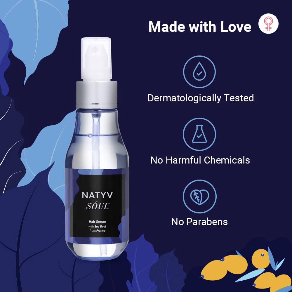 Natyv Soul Hair Serum with Sea Beet from France