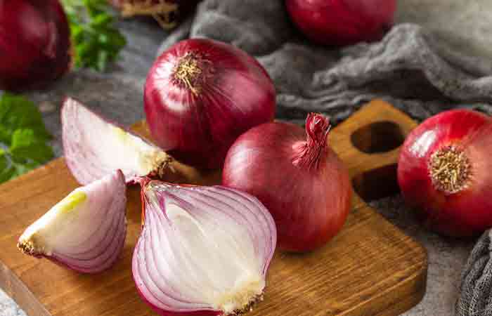 Onion is one of the ingredients in fire cider