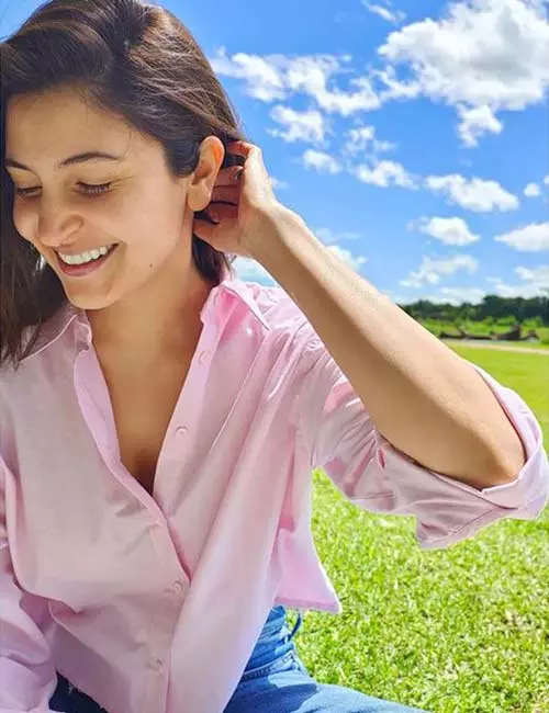 Anushka's Free-Flowing Loose Button Down