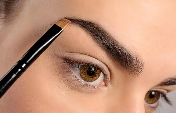 Brush your eyebrows with old mascara wand