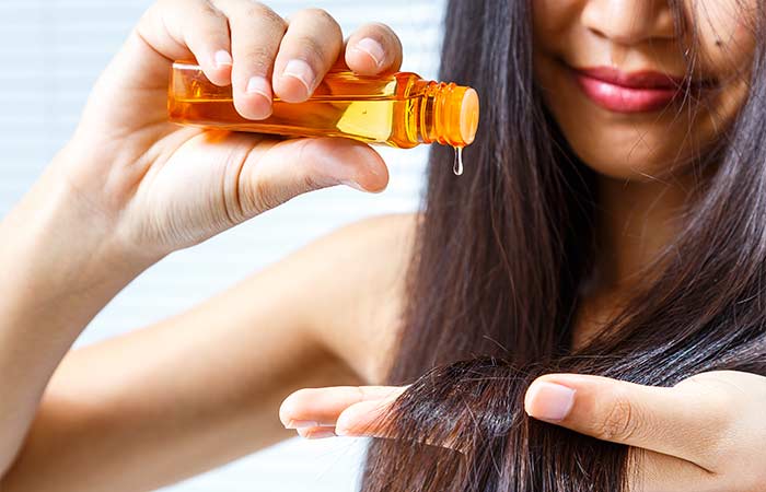 Apply Oils To Hair Roots