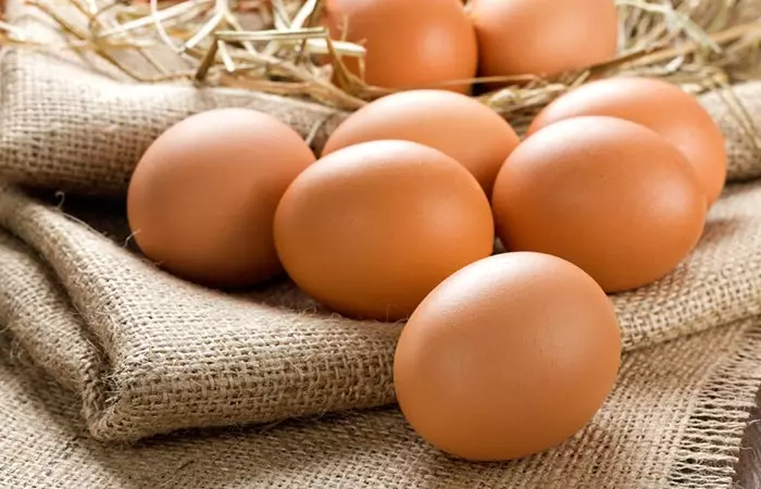 Eggs are rich in collagen