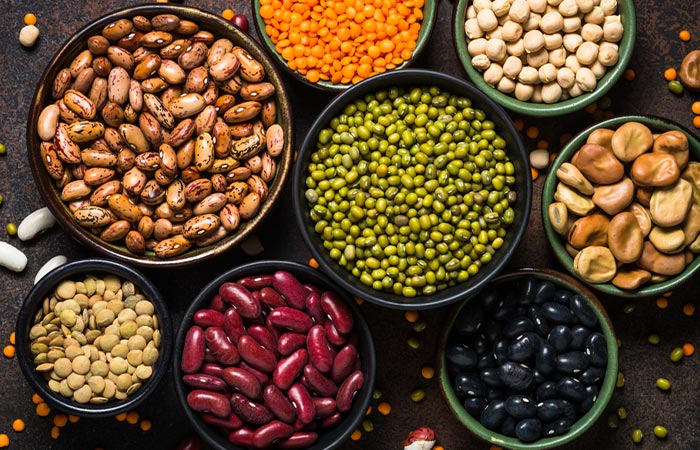 Legumes and beans are good starches to eat