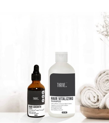 The ThriveCo Hair Vitalizing Shampoo And Hair Growth Serum Made My Hair Grow Faster, Longer, And Stronger