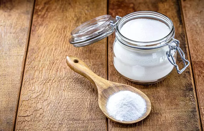 Washing soda removes wood stain efficiently