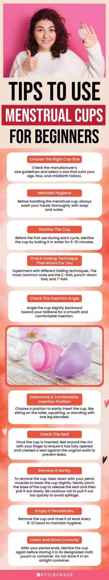 10 Tips On Using Menstrual Cups For Beginners(infographic)