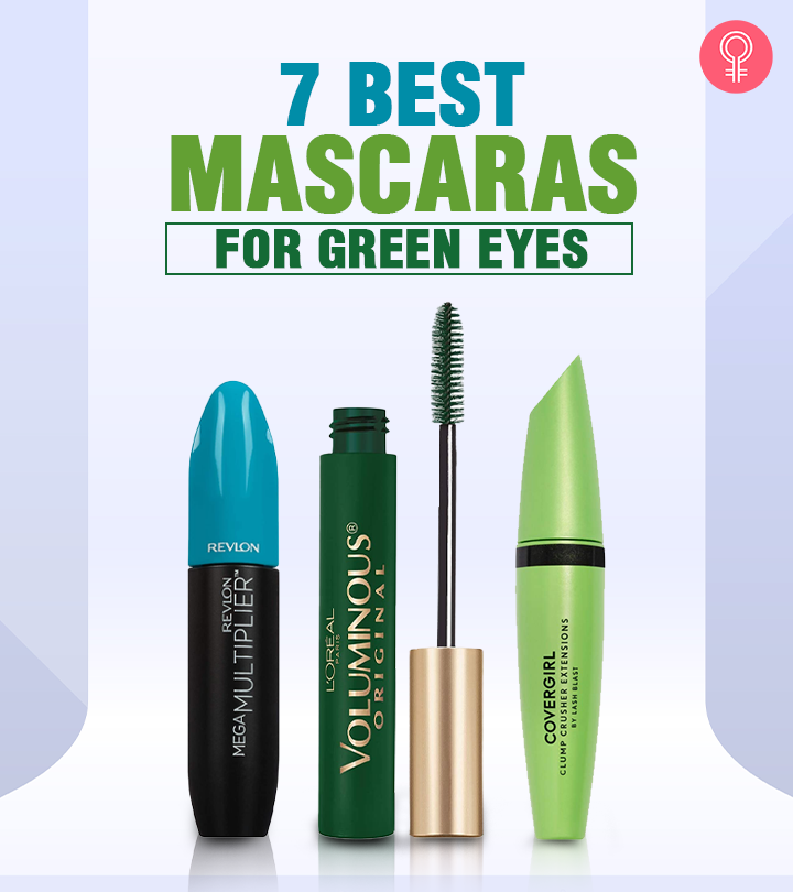 Add some black and accentuate the blue in your eyes with highly pigmented mascaras.