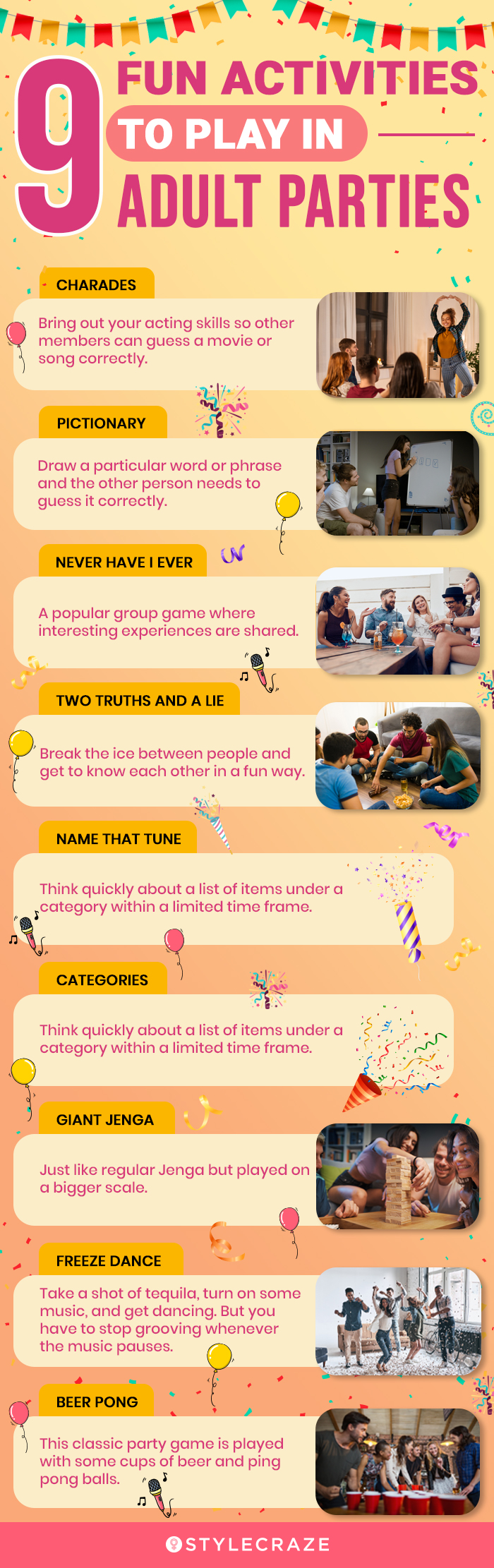 9 fun activities to play in adult parties [infographic]