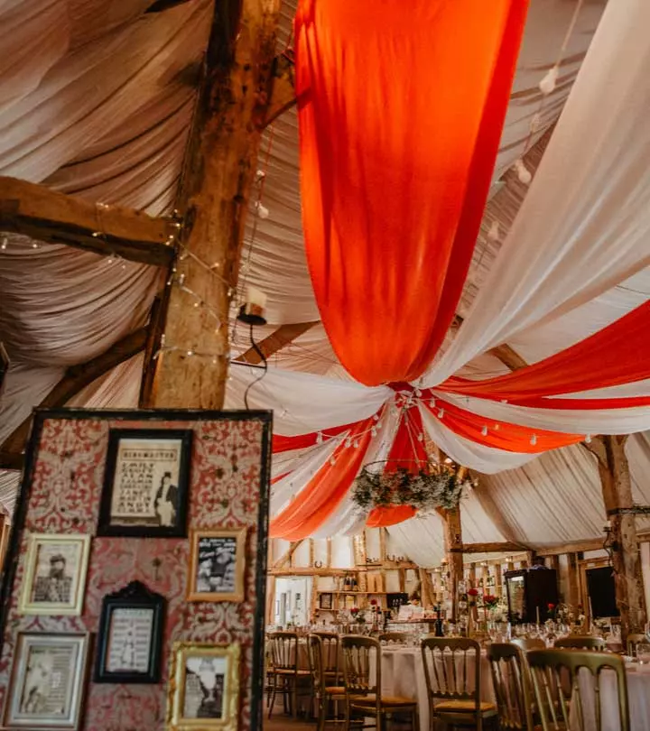 Rustic Barn Decorated For A Wedding