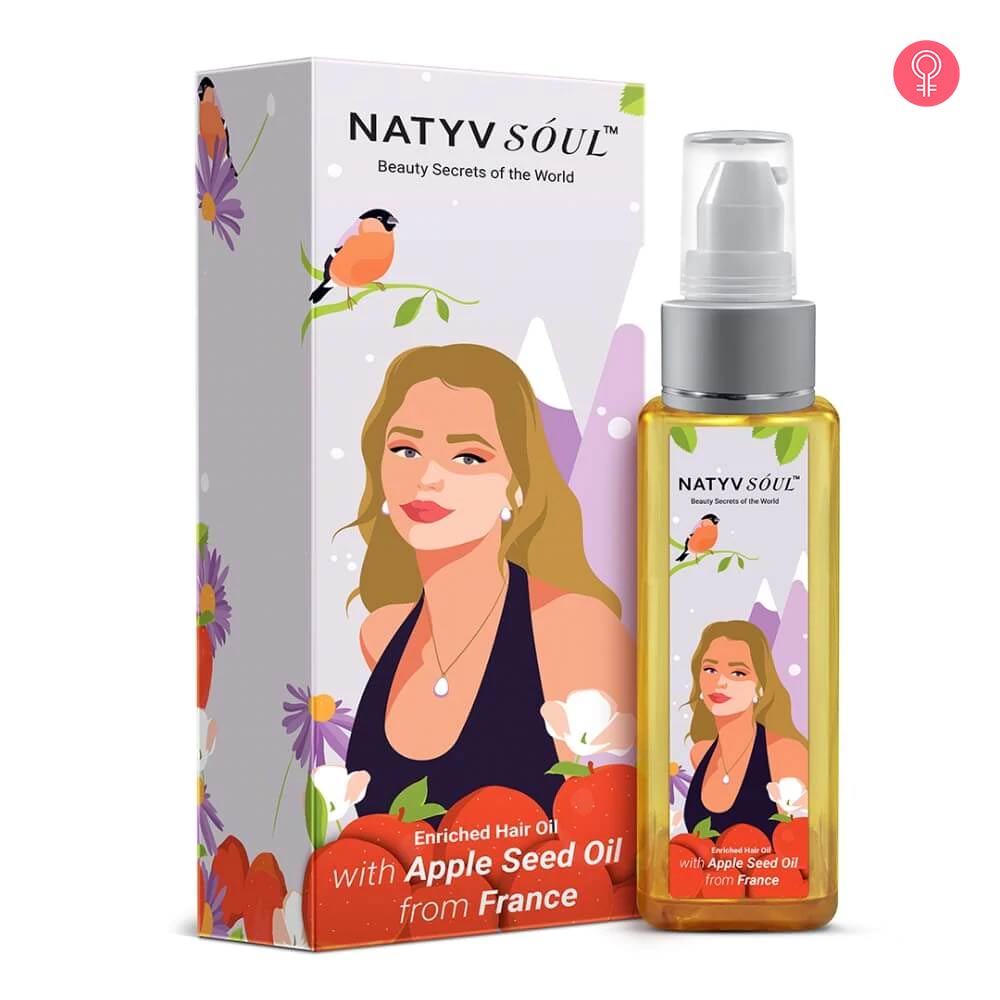 Natyv Soul Enriched Hair Oil with Apple Seed Oil from France