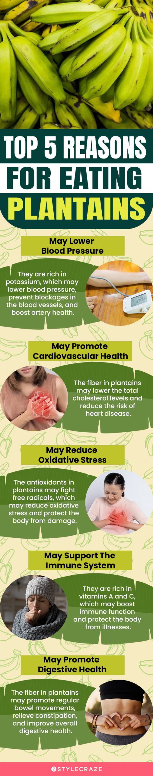  top 5 reasons for eating plantains (infographic)