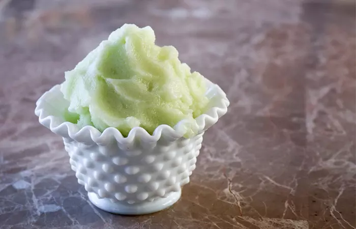 Honeydew melon sorbet