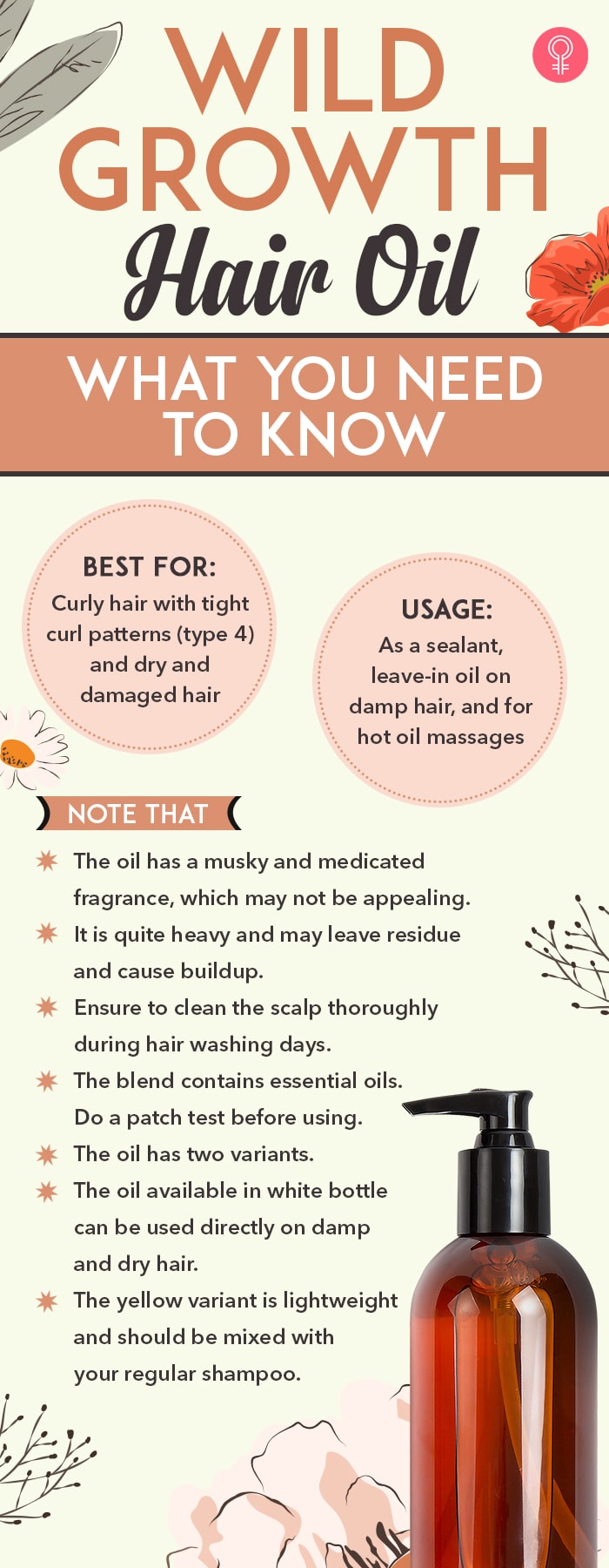 wild growth hair oil (infographic)