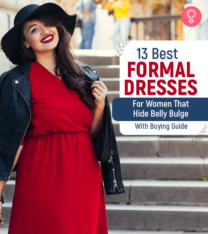 13 Best Formal Dresses For Women That Hide Belly Bulge (With Buying Guide)