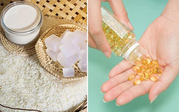 A Mask Of Glycerin And Vitamin E