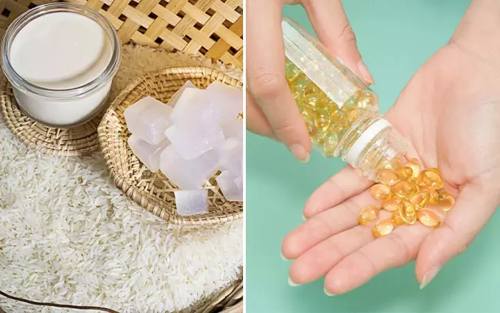 A Mask Of Glycerin And Vitamin E