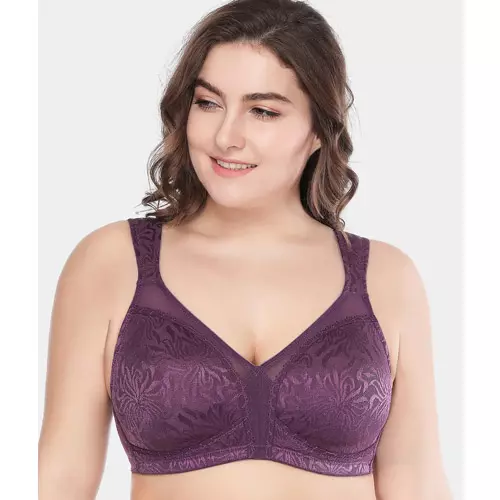 Deyllo Women's Full Coverage Plus Size Bra