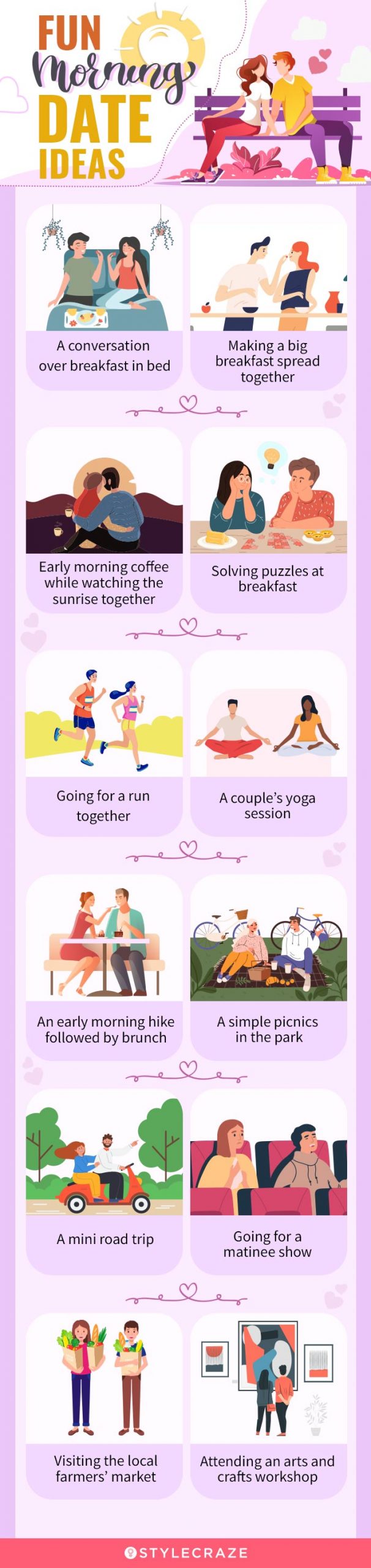 fun morning date ideas [infographic]