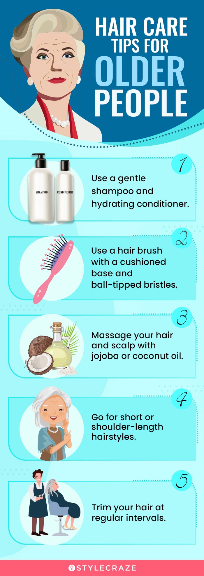 hair care tips for older people (infographic)