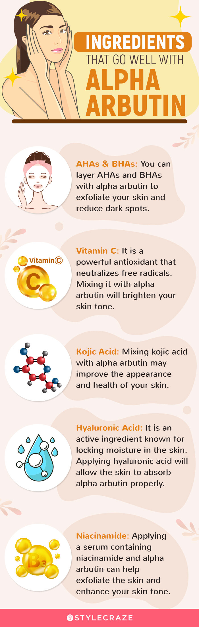 alpha arbutin for skin (infographic)