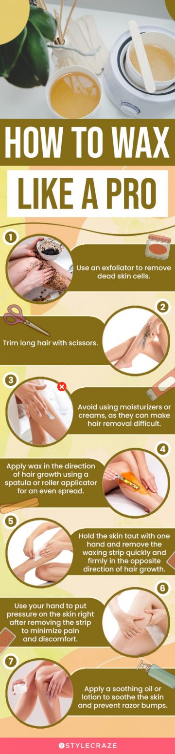 Tips For Effective Waxing (infographic)