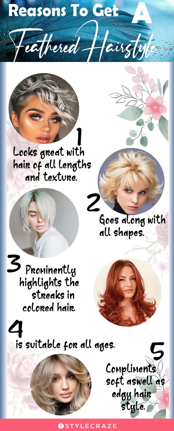 reasons to get a feathered hairstyle [infographic]