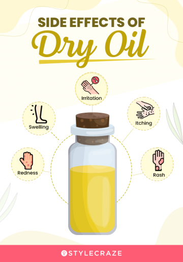 side effects of dry oil (infographic)