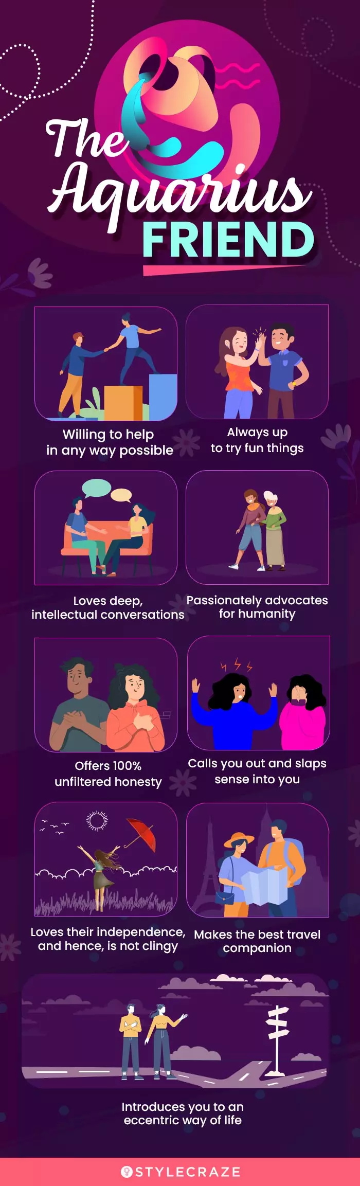 the aquarius friend (infographic)