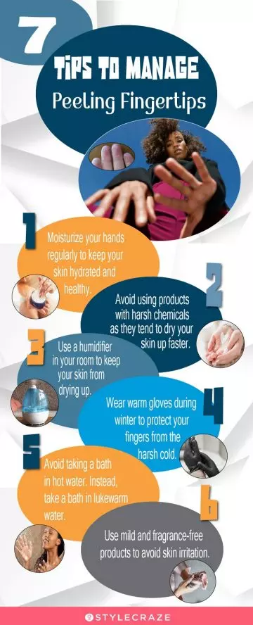 7 tips to manage peeling fingertips (infographic)