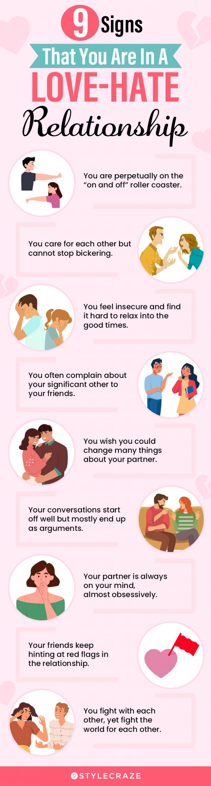 9 signs that you are in a love-hate releationship [infographic]