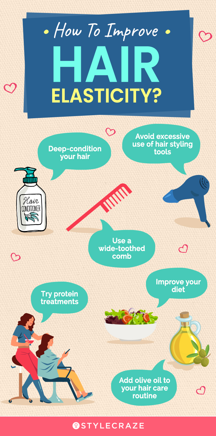 how to improve hair elasticity (infographic)
