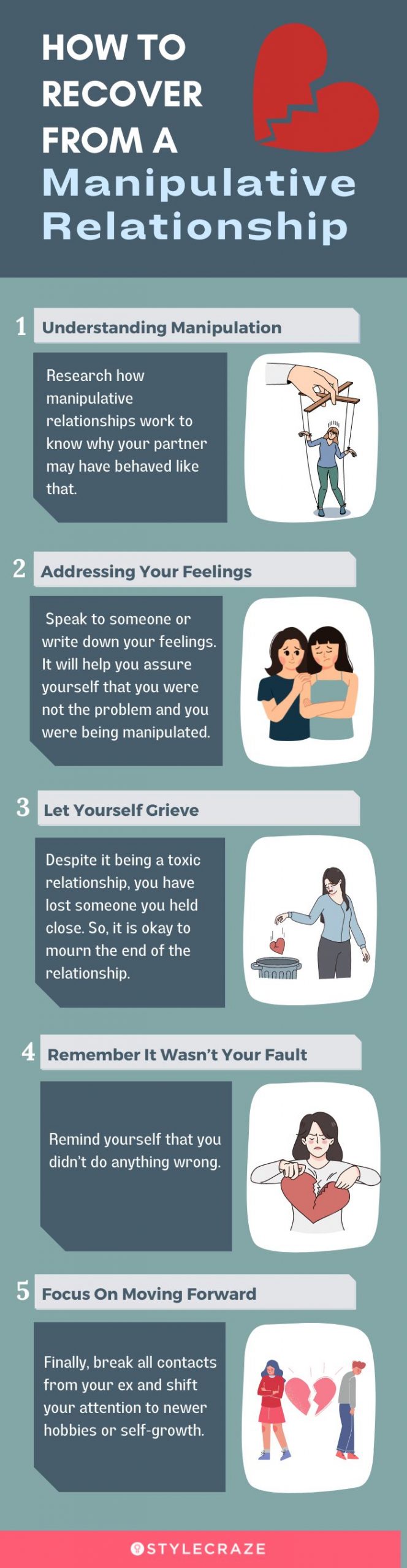 how to recover from a manipulative relationship (infographic)