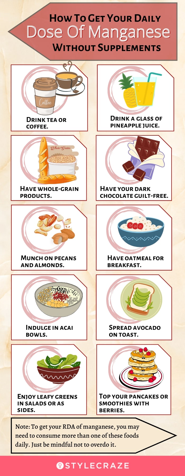 how to get your daily dose of manganese without supplements (infographic)