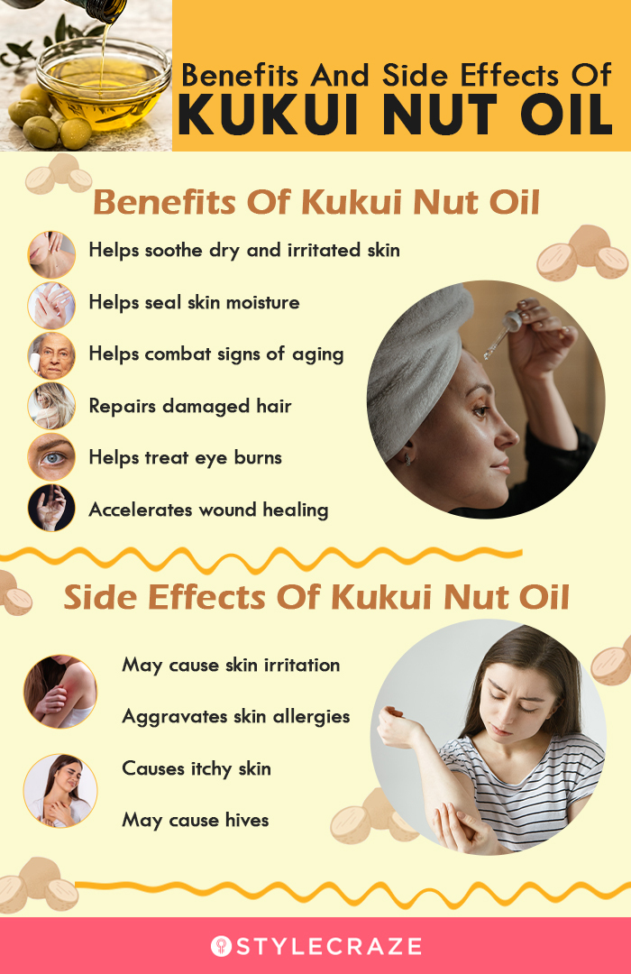 benefits of kukui nut oil (infographic)