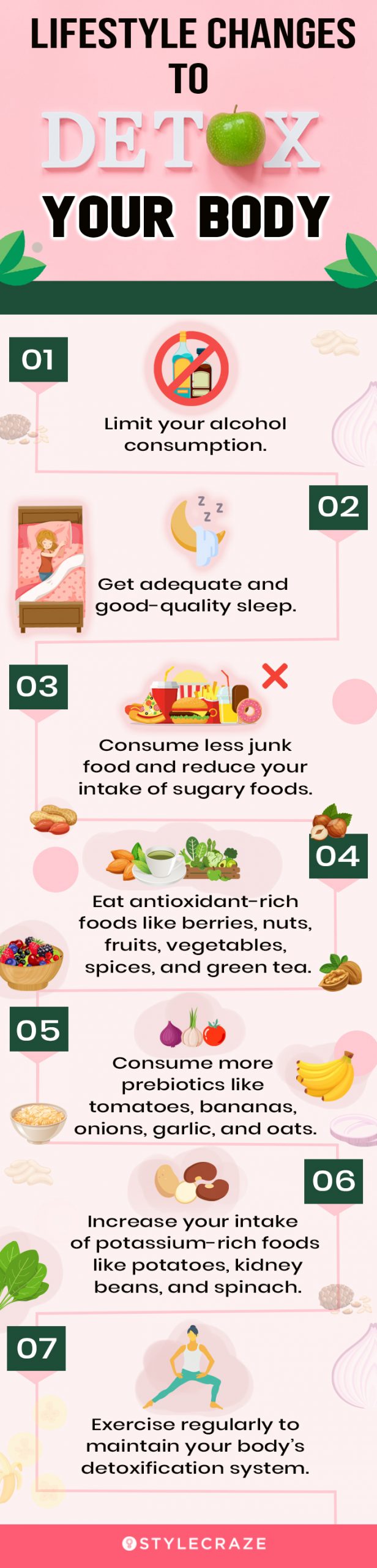 lifestyle changes to detox your body (infographic)