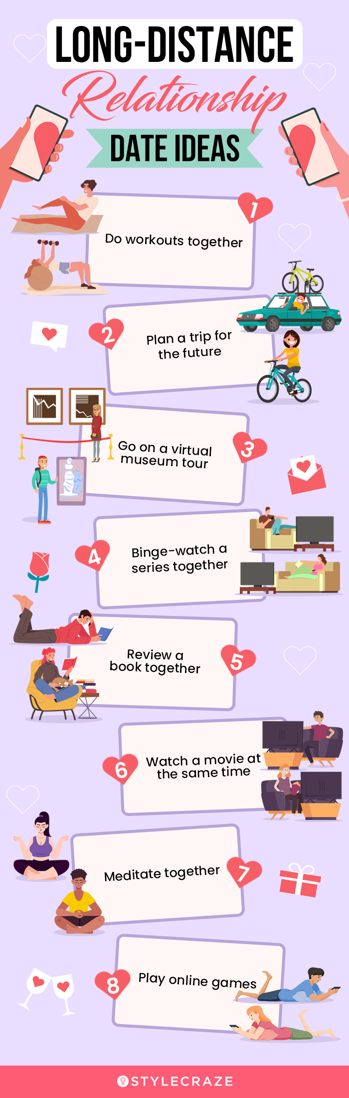 long distance relationship date ideas (infographic)