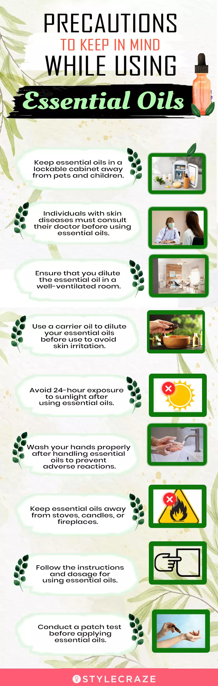 precautions to keep in mind while using essential oils [infographic]