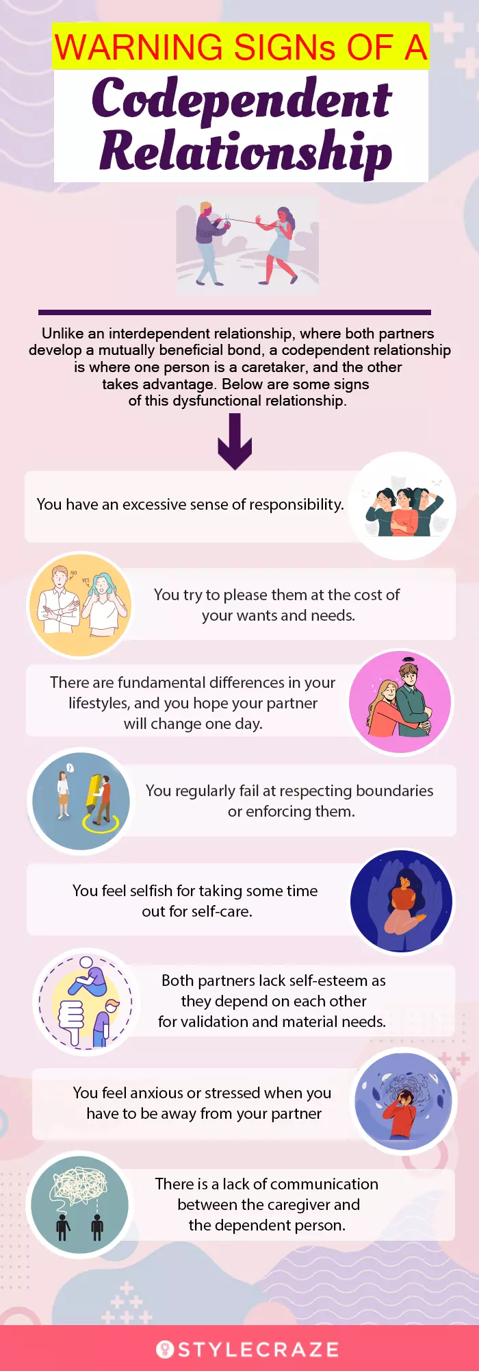 warning signs of a codependent relationship [infographic]