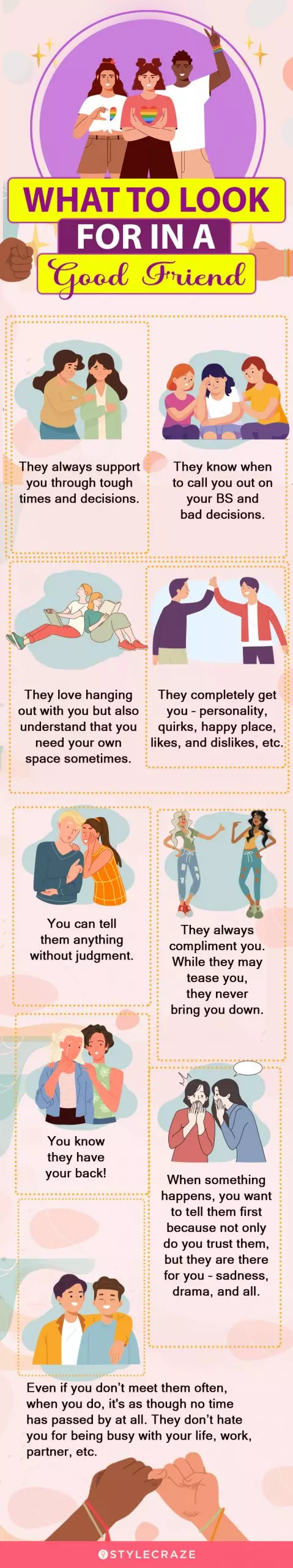 what to look for in a good friend (infographic)