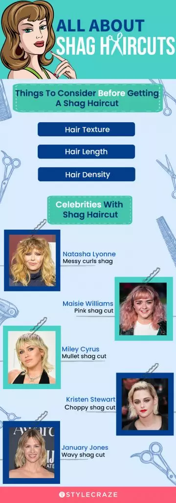 all about shag haircut (infographic)