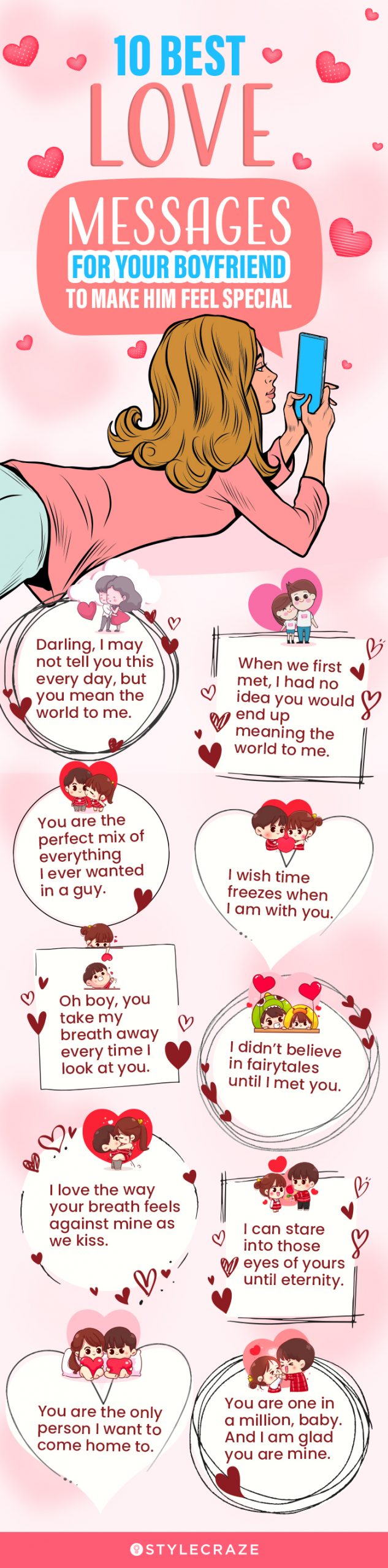 best love messages for your boyfriend to make him feel special (infographic)