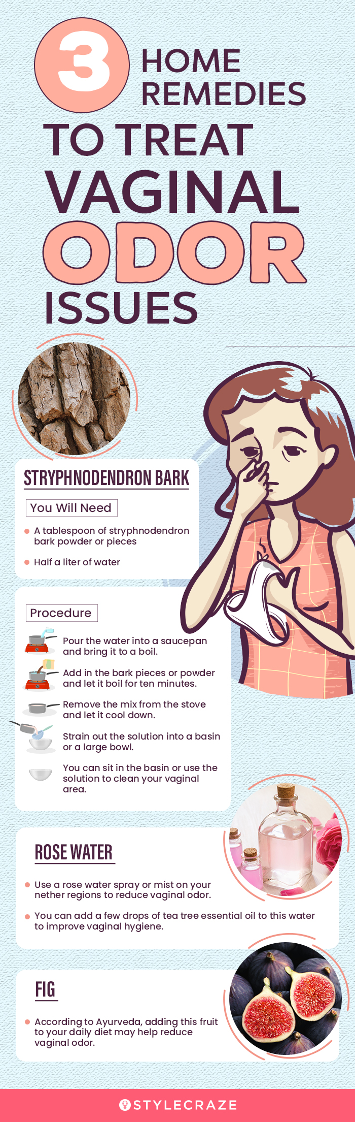 home remedies to treat vaginal odor issues (infographic)