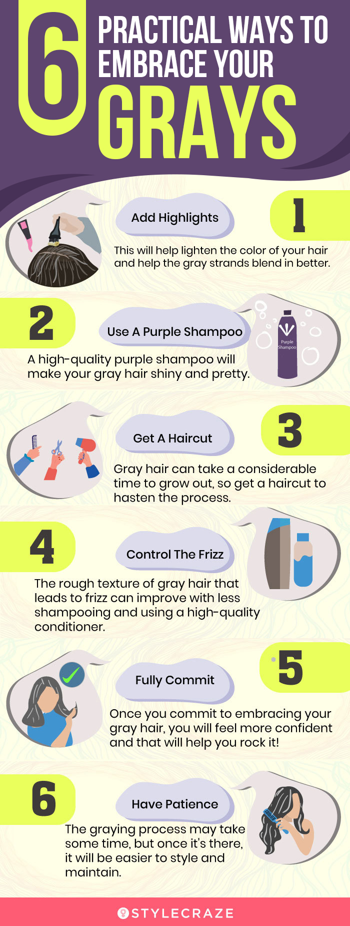 20 Simple Ways To Easily Cover Gray Hair Naturally At Home