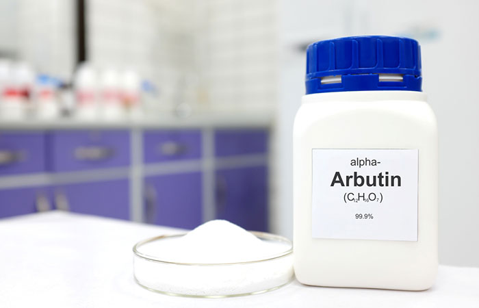 Alpha arbutin in powder form