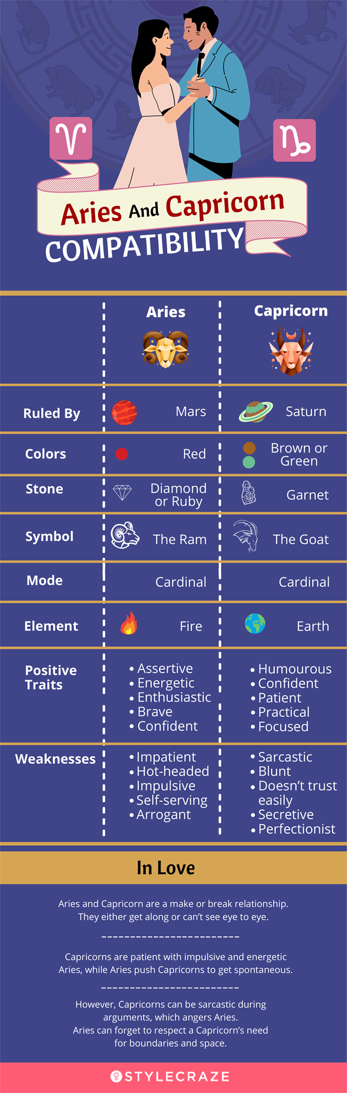 aries and capricorn (infographic)