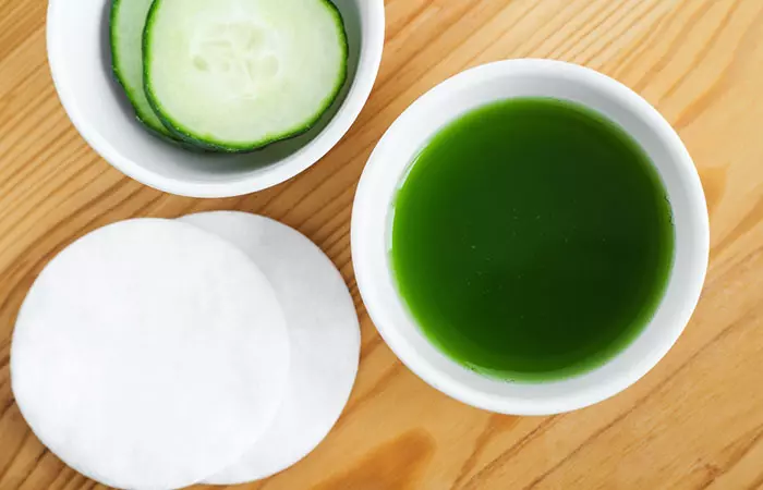 Cucumber juice used for one of the best DIY overnight face masks.