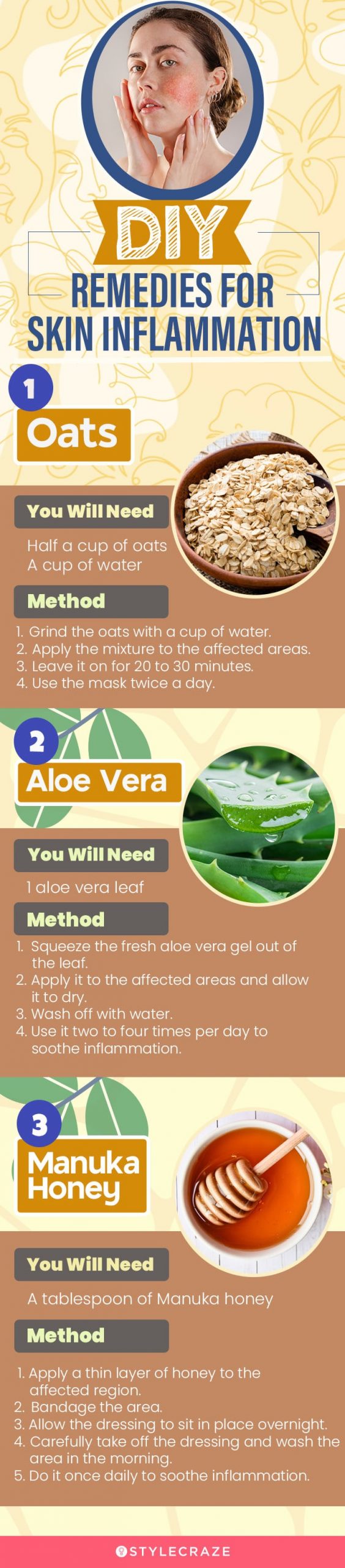 diy remedies for skin inflammation (infographic)