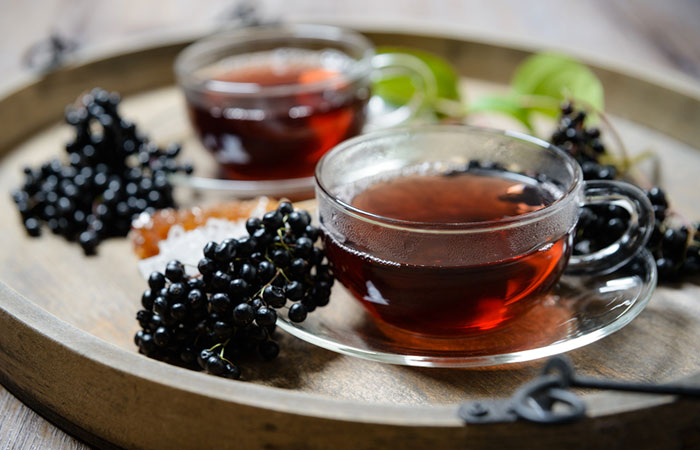 Elderberry tea for strep throat